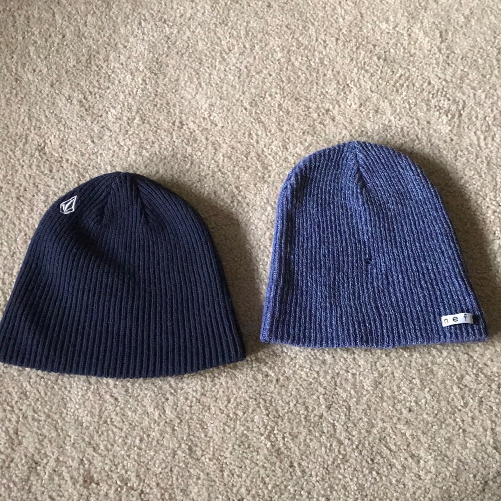 Volcom and Neff beanies